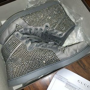 Sold !! Gucci Coda High Top Sneakers w/Crystals